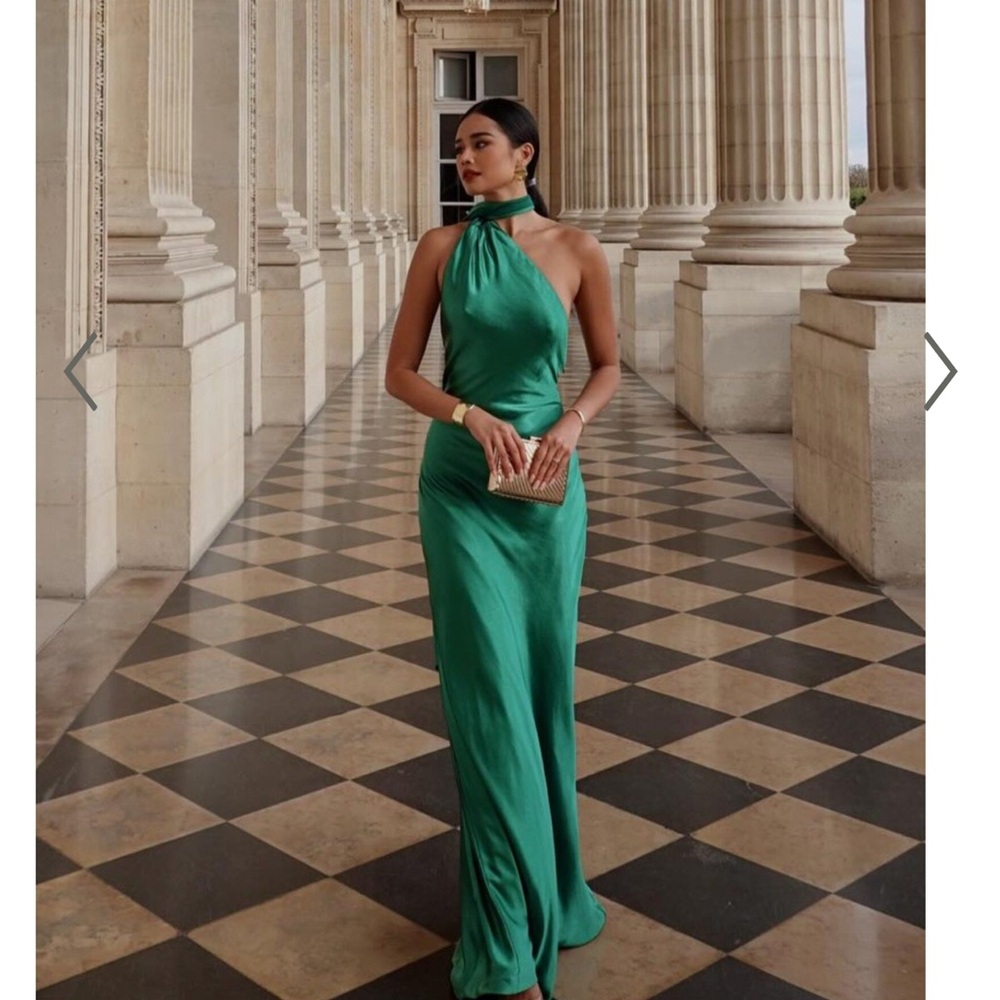 Green showpo dress